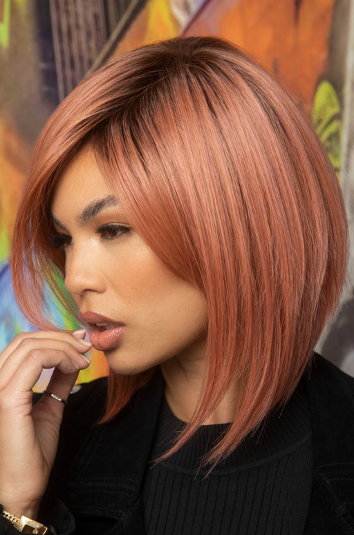 Dusty Rosa • Silky Sleek bob wig by René Of Paris muse collection