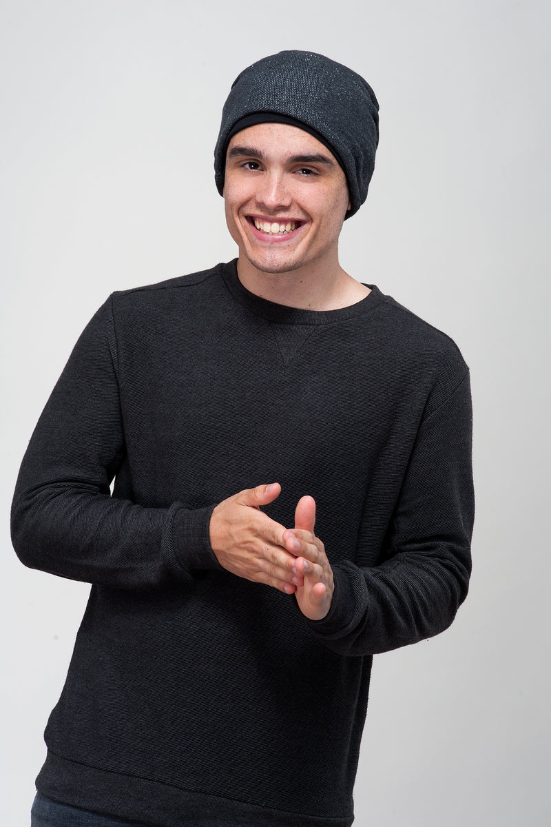 Connor Black by Masumi Headwear | shop name | Medical Hair Loss & Wig Experts.