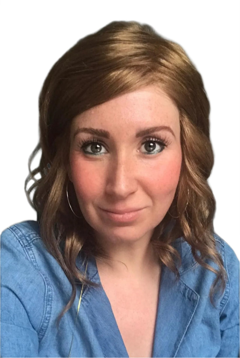 6F27 • CARAMEL RIBBON | Brown w/ Light Red-Gold Blonde Highlights & Tips