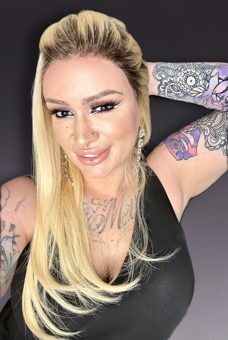 24B22RN • CREME BRÜLÉE NATURAL | Light Natural Blonde & Light Natural Gold Blonde Blend Renau Natural