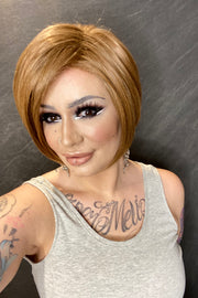 FS26/31s6 • SALTED CARAMEL | Med Natural Red Brown w/ Med Red Gold Blonde Bold Highlights & Shaded with Brown