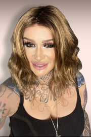 FS26/31s6 • SALTED CARAMEL | Med Natural Red Brown w/ Med Red Gold Blonde Bold Highlights & Shaded with Brown