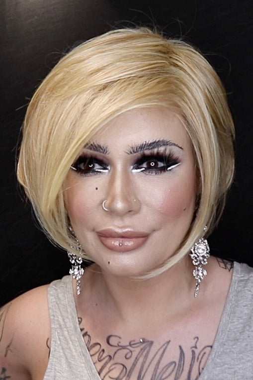 30A27s4 • SHADED PEACH | Med Natural Red & Med Red-Gold Blonde Blend, Shaded with Dark Brown